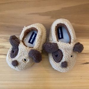 Lands End- Toddler size 8 puppy slippers with non skid soles